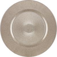PODTALERZ 333334C LUCE PLATE - jasnobrązowy, Basics, szkło (34cm) - Novel