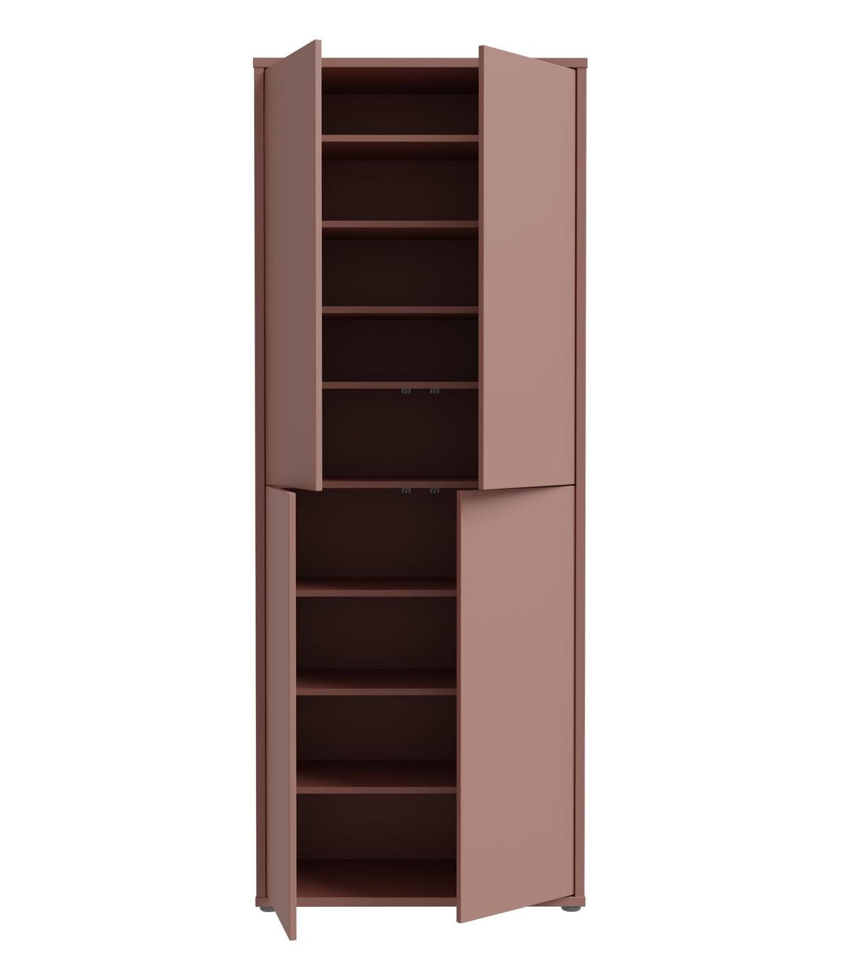 Ormar Za Cipele Alice - terakota, Moderno, drvni materijal (74,5/191,9/34,9cm) - Modern Living