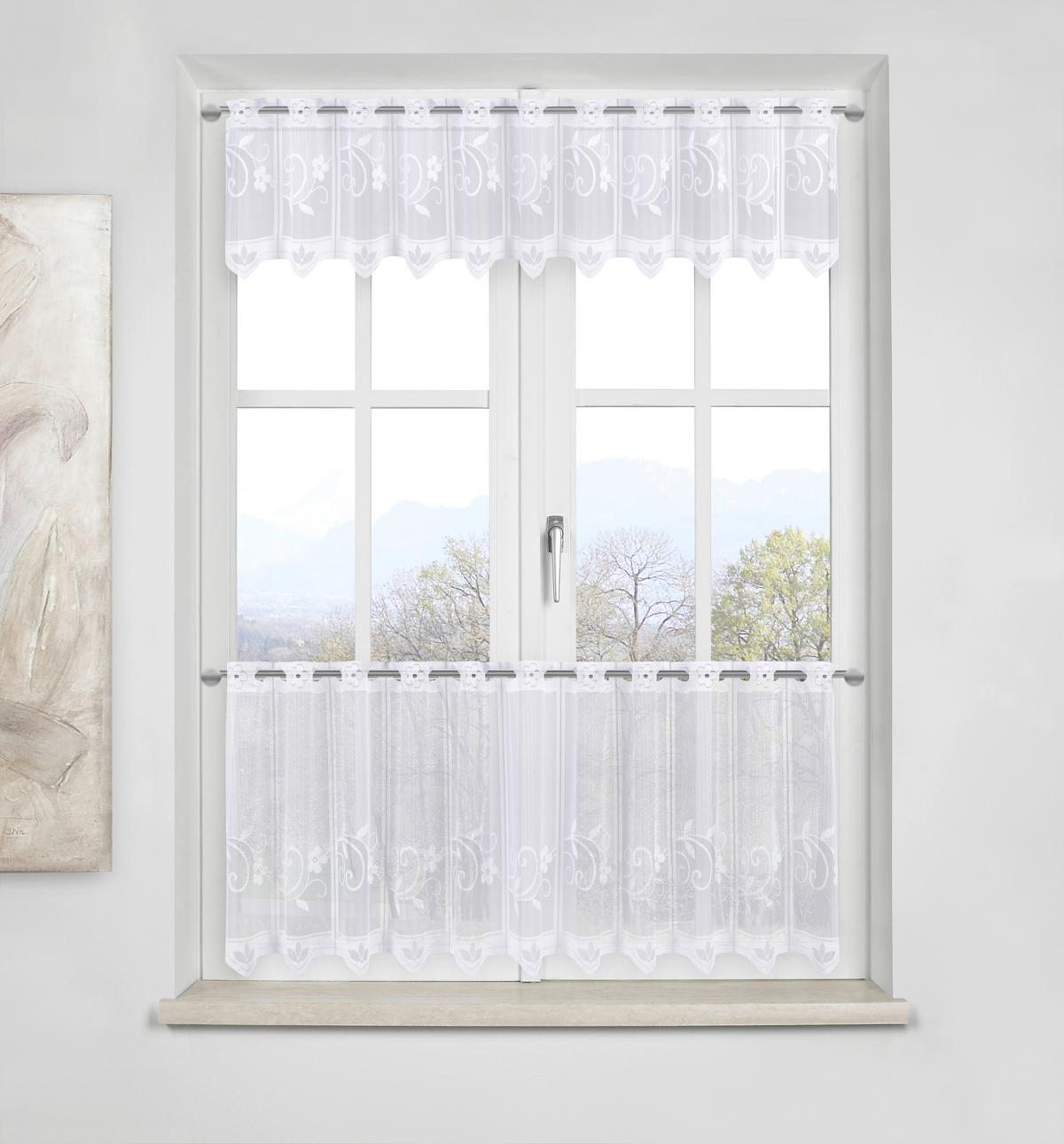KOMPLET KRÓTKICH FIRAN BOGA - biały, Konventionell, tkanina (160/50cm) - Esposa