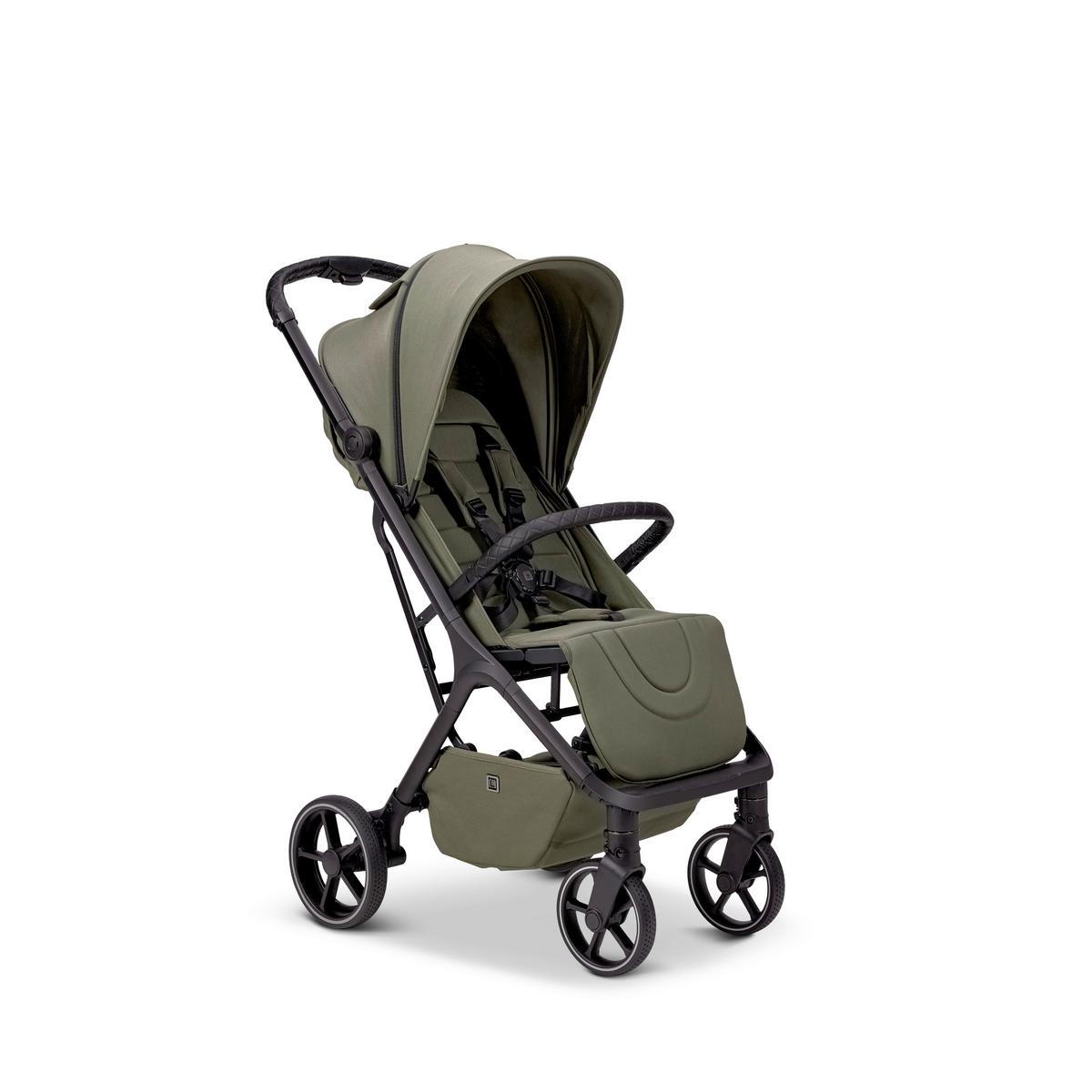 WÓZEK SPACEROWY ZOE+ - oliwkowa zieleń, Basics (80/50/103cm) - Moon