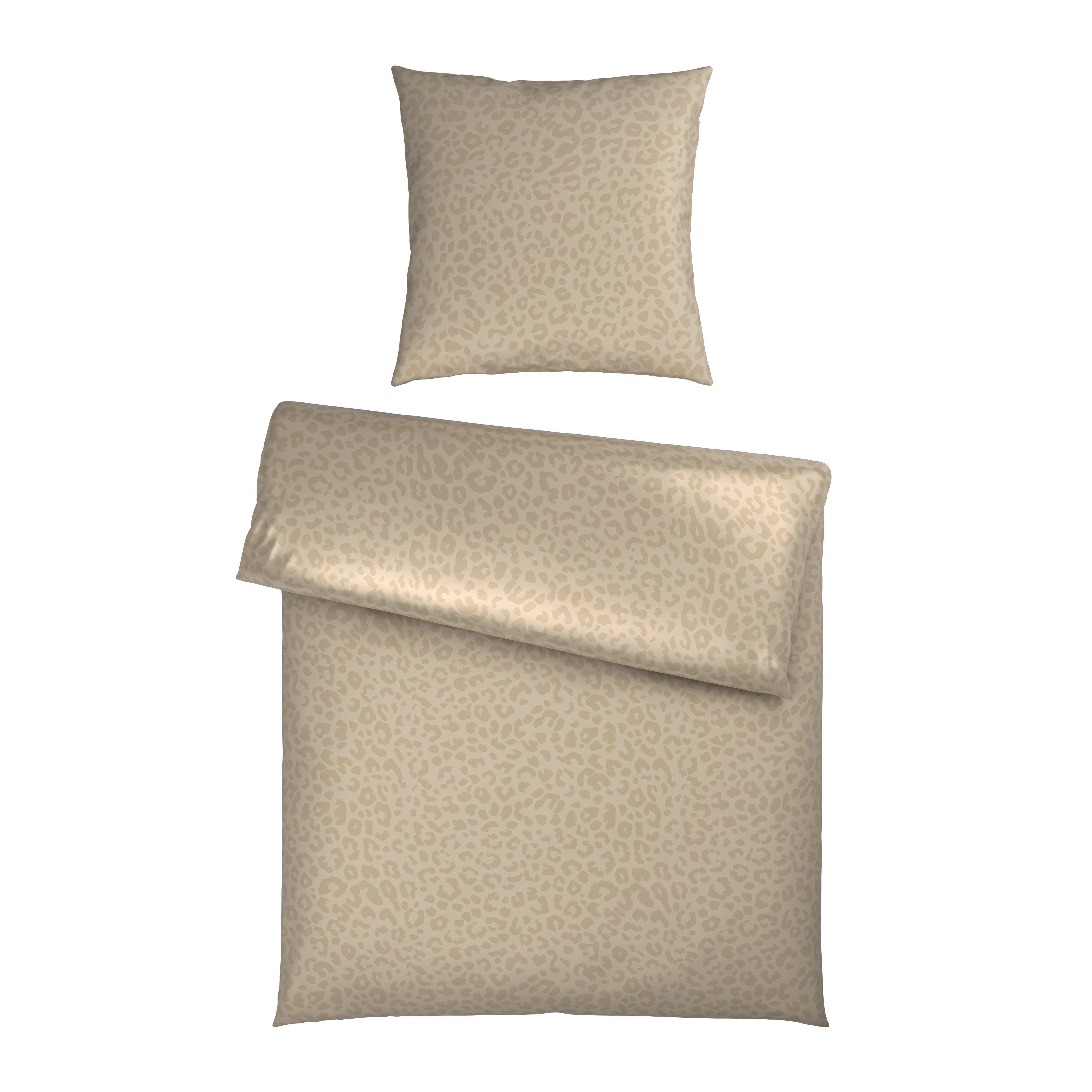 Bettwäsche Animal Beige ca. 135x200cm - Beige, KONVENTIONELL, Textil (135/200cm) - Mömax