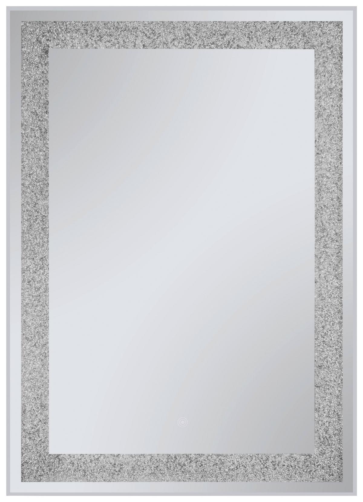 LUSTRO ŁAZIENKOWE HERMINE - kolor srebrny, Modern, szkło (50/70/3,5cm)