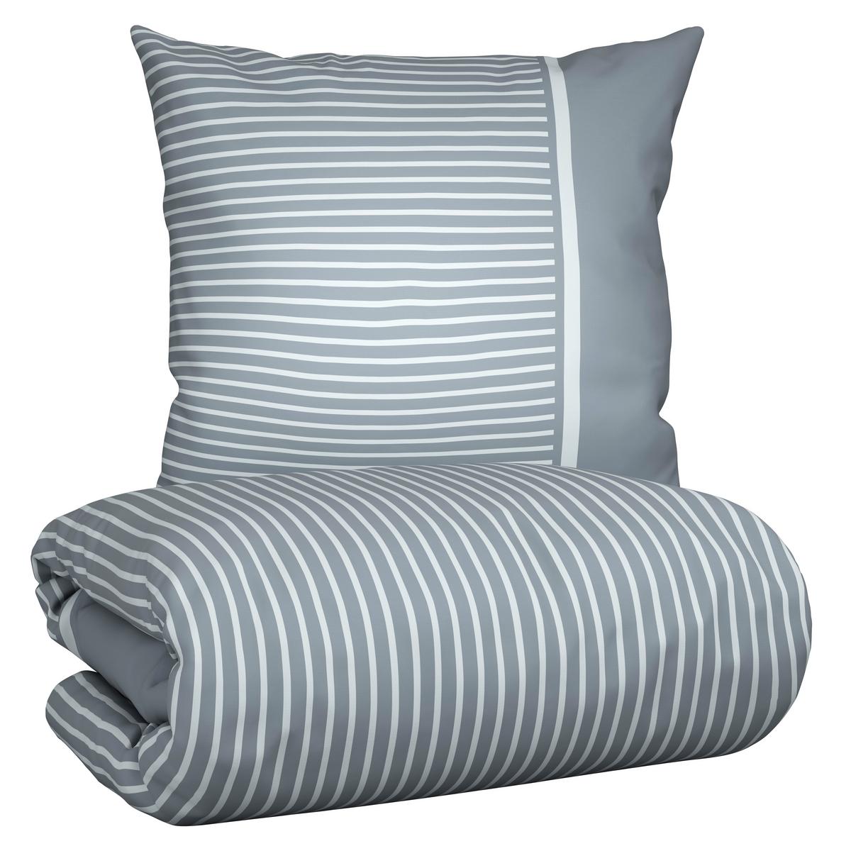Bettwäsche Johannes XXL Graublau ca. 200x200cm - Graublau, KONVENTIONELL, Textil (200/200cm) - Mömax