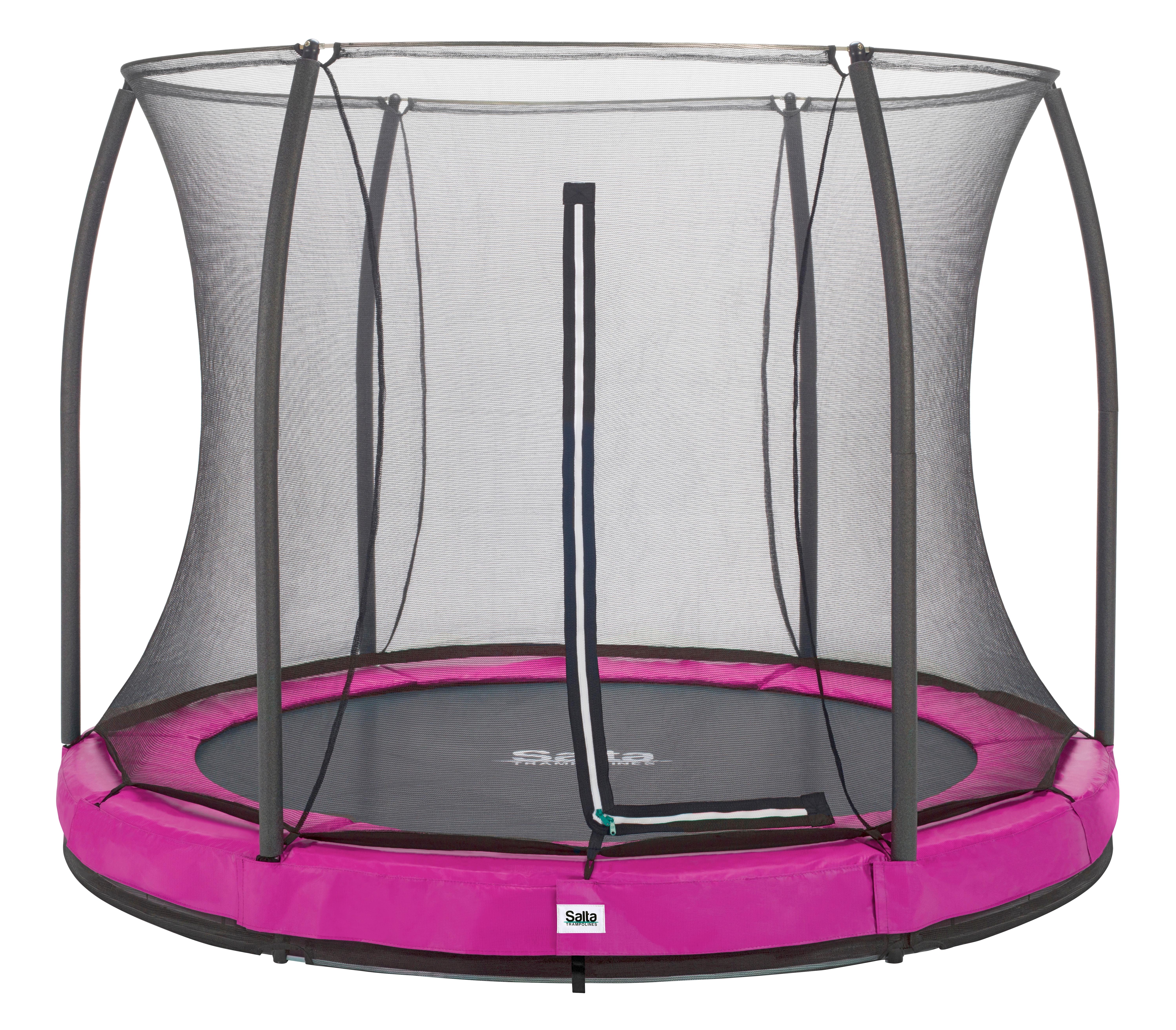 Boden-Trampolin Salta Comfort Ø ca. 251cm - Pink, Basics, Metall (251cm) - Salta