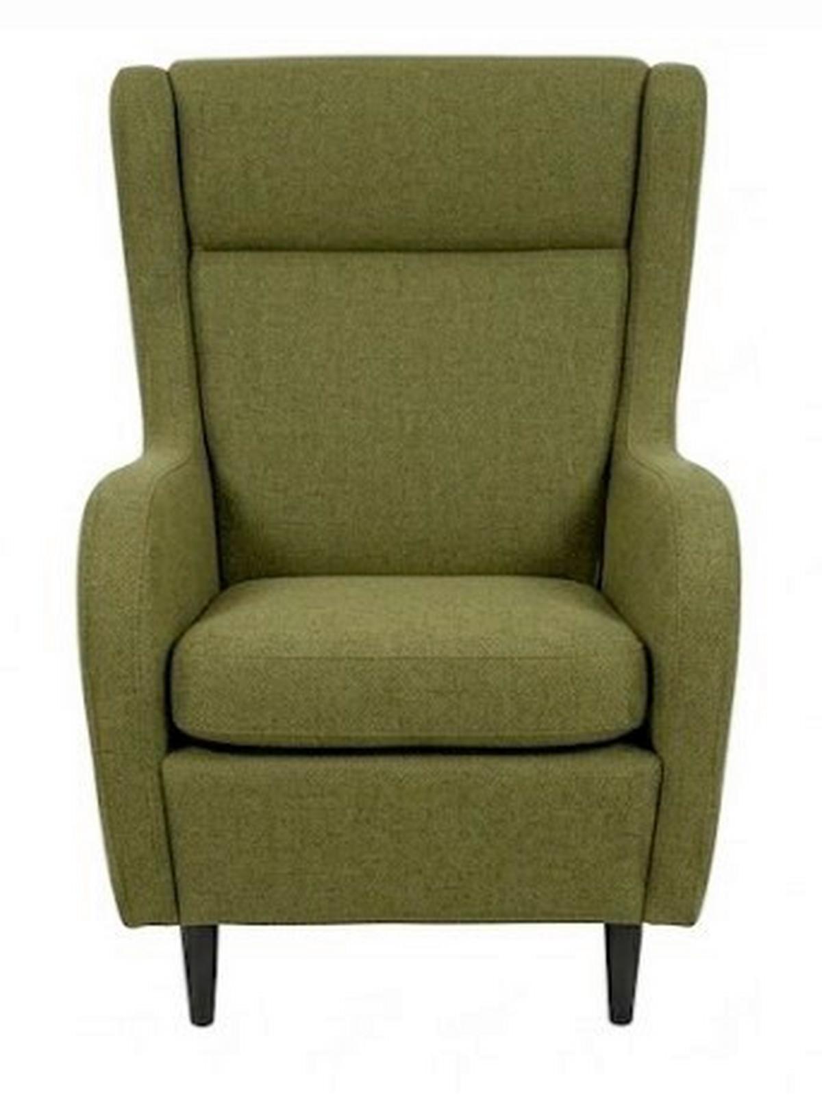 Füles Fotel Gepetto - olívazöld, Konventionell, faalapú anyag/textil (77/100/86cm)