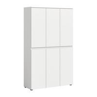 Garderobenschrank Scarpa Weiß - Schwarz/Weiß, Design, Holzwerkstoff/Kunststoff (105/175/37cm) - Livetastic