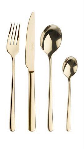 Jedilni Pribor Sky Treasure, 16-Delni - barve medu, Basics, kovina - Pintinox