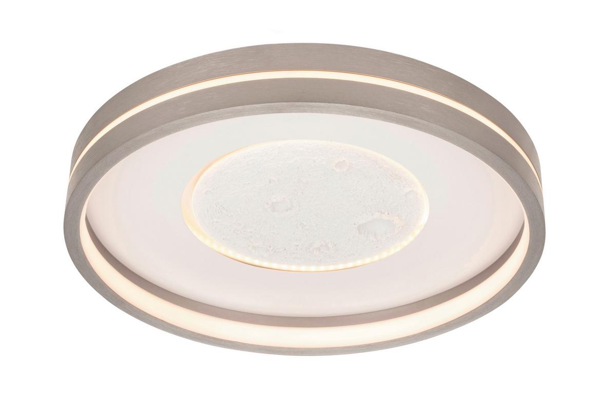 LAMPA SUFITOWA LED BAKERSFIELD *SBN* - szary, Design, metal (38/8,5cm) - Novel