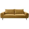 Canapea cu 3 locuri SELENE - galben, Modern, textil (242/89/115cm) - MID.YOU