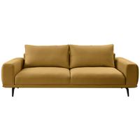 Canapea cu 3 locuri SELENE - galben, Modern, textil (242/89/115cm) - MID.YOU
