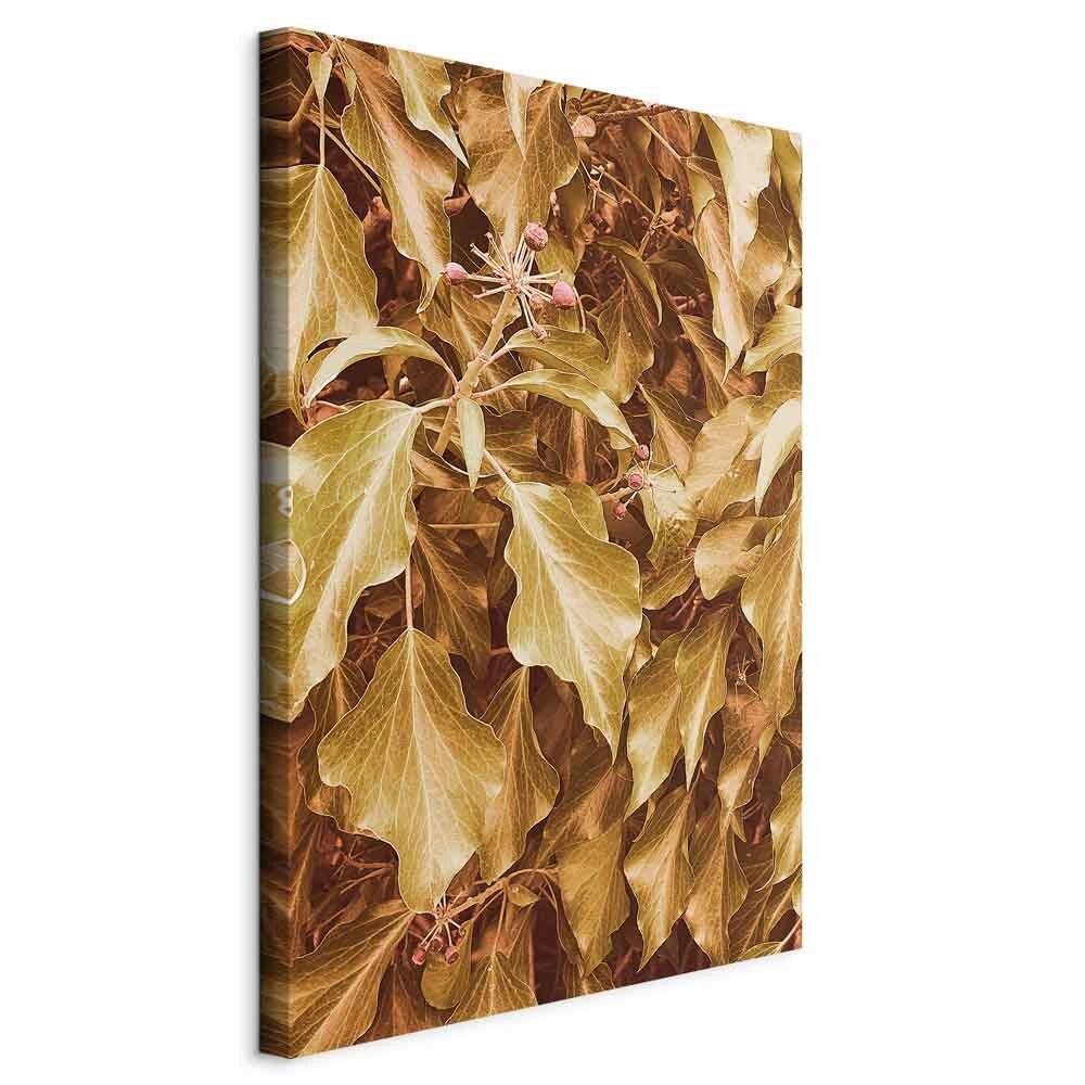 Slika Na Platnu Autum Aura - svetlo rjava, Basics, tekstil/leseni material (40/60/1,2cm) - artgeist