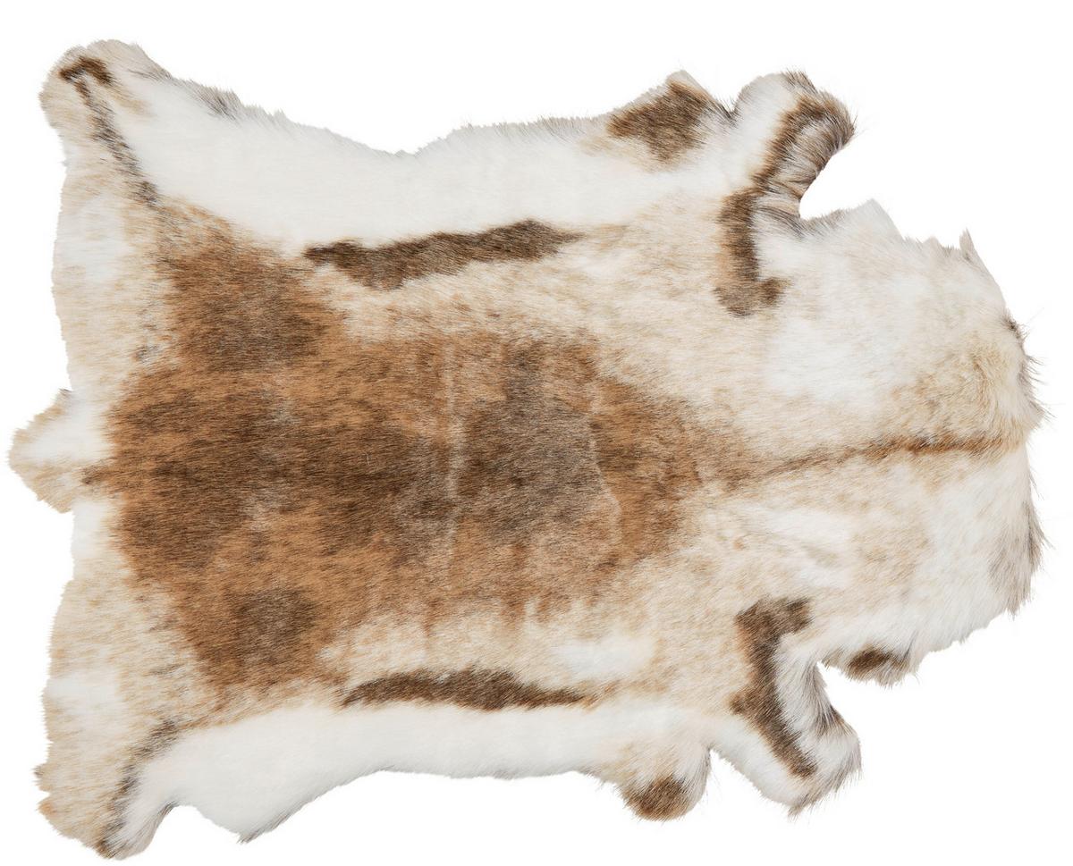 Kunstfell Rudolf in Braun ca. 90x110cm - Braun, MODERN, Textil/Fell (90/110cm) - Modern Living