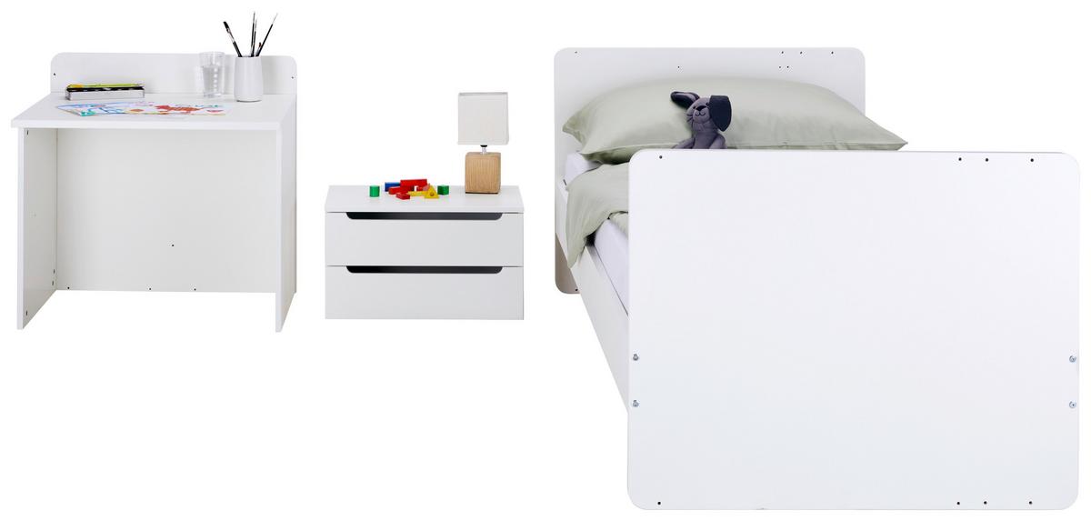 Gitterbett Kit New-M in Weiß ca. 70x140cm - Weiß, MODERN, Holz/Holzwerkstoff (204/75/95cm) - Mömax