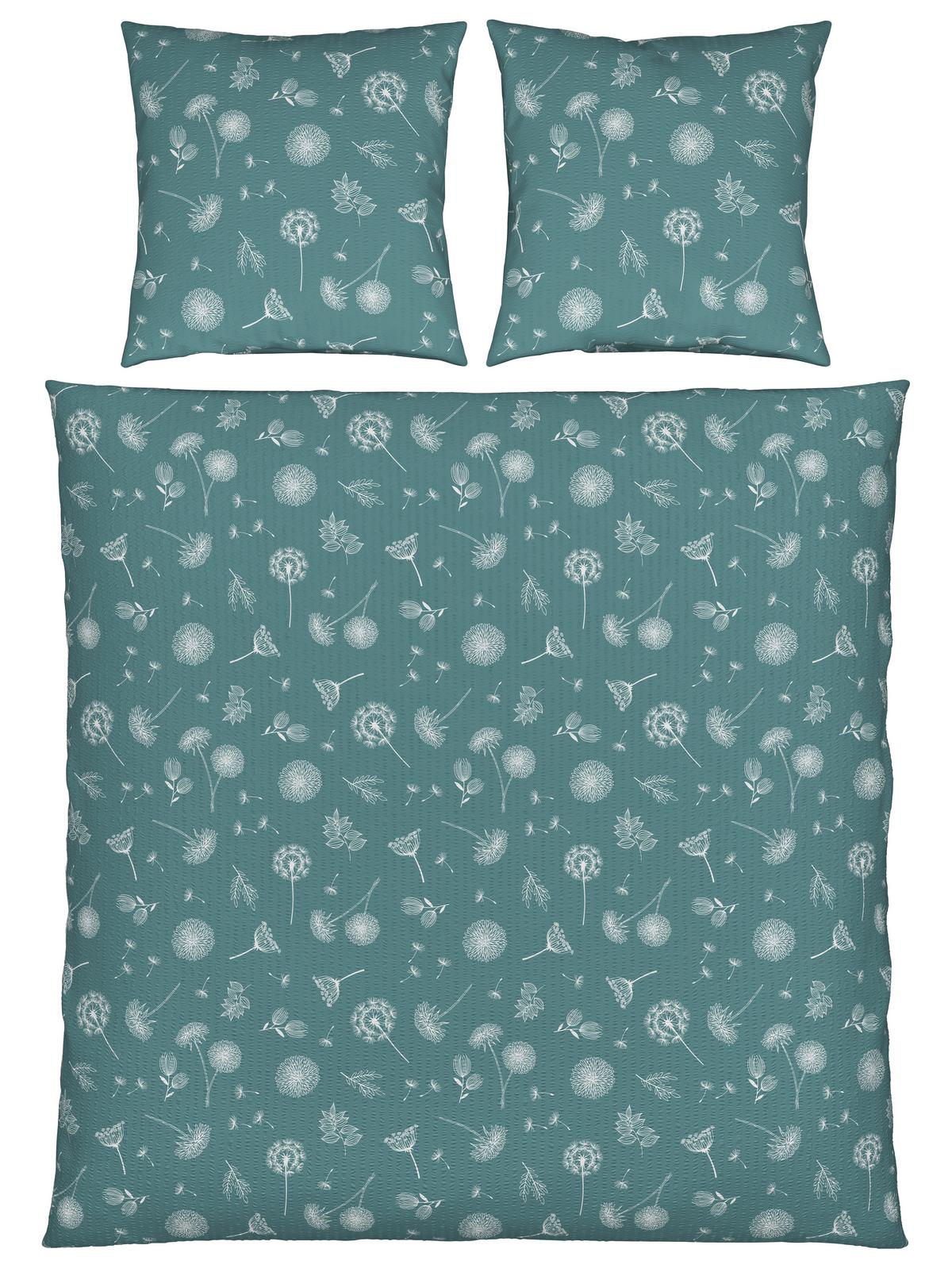 Bettwäsche Pusteblume XXL Blau ca. 200x200cm - Blau, KONVENTIONELL, Textil (200/200cm) - Modern Living