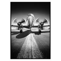Bild Elena Ca. 50x70cm - Weiss/Schwarz, Holz/Papier (50/70cm) - Mömax