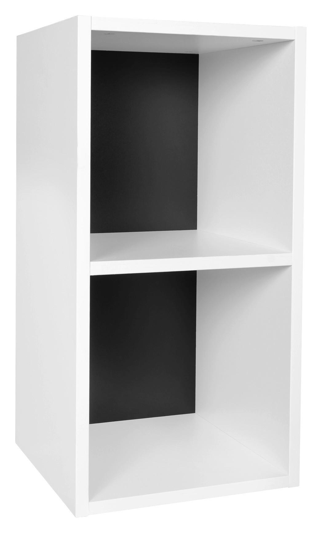 Standregal ca. 30x60x60 cm Weiß, Schwarz - Schwarz/Weiß, KONVENTIONELL, Holzwerkstoff (30/60/30cm) - MID.YOU