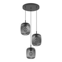 Hängeleuchte 900686* Romazzina - Schwarz, Design, Metall (46/46/110cm) - Eglo