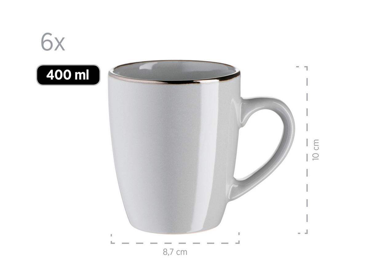 KOMBISERVICE 931628 POSTSICHER GRAU - Grau, Basics, Keramik (43/32,5/32cm) - Mäser