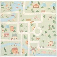 DYWAN DZIECIĘCY ECOVIA LIVING-KIDS8193 - szałwiowy/morela, Trend, tkanina (120/120cm) - Lindorug