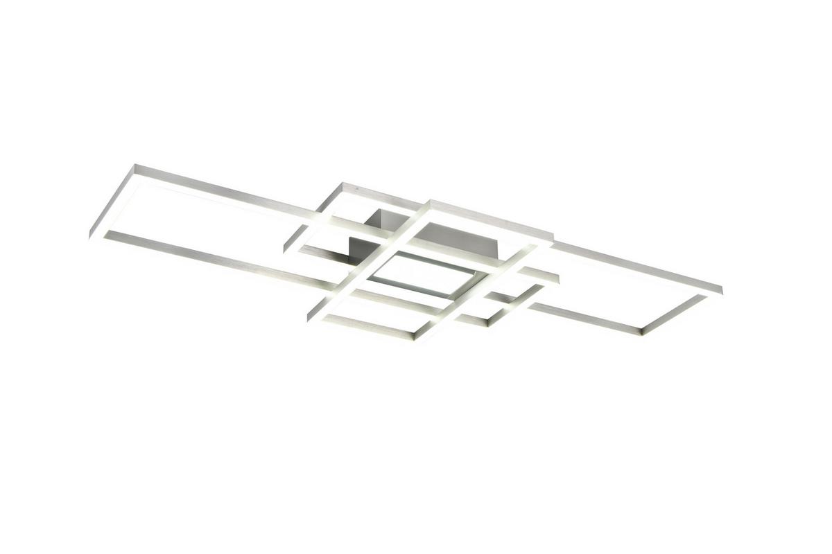 LAMPA SUFITOWA LED IRVINE SMALL - kolor niklowy, Basics, tworzywo sztuczne/metal (70/30/6,2cm) - Novel