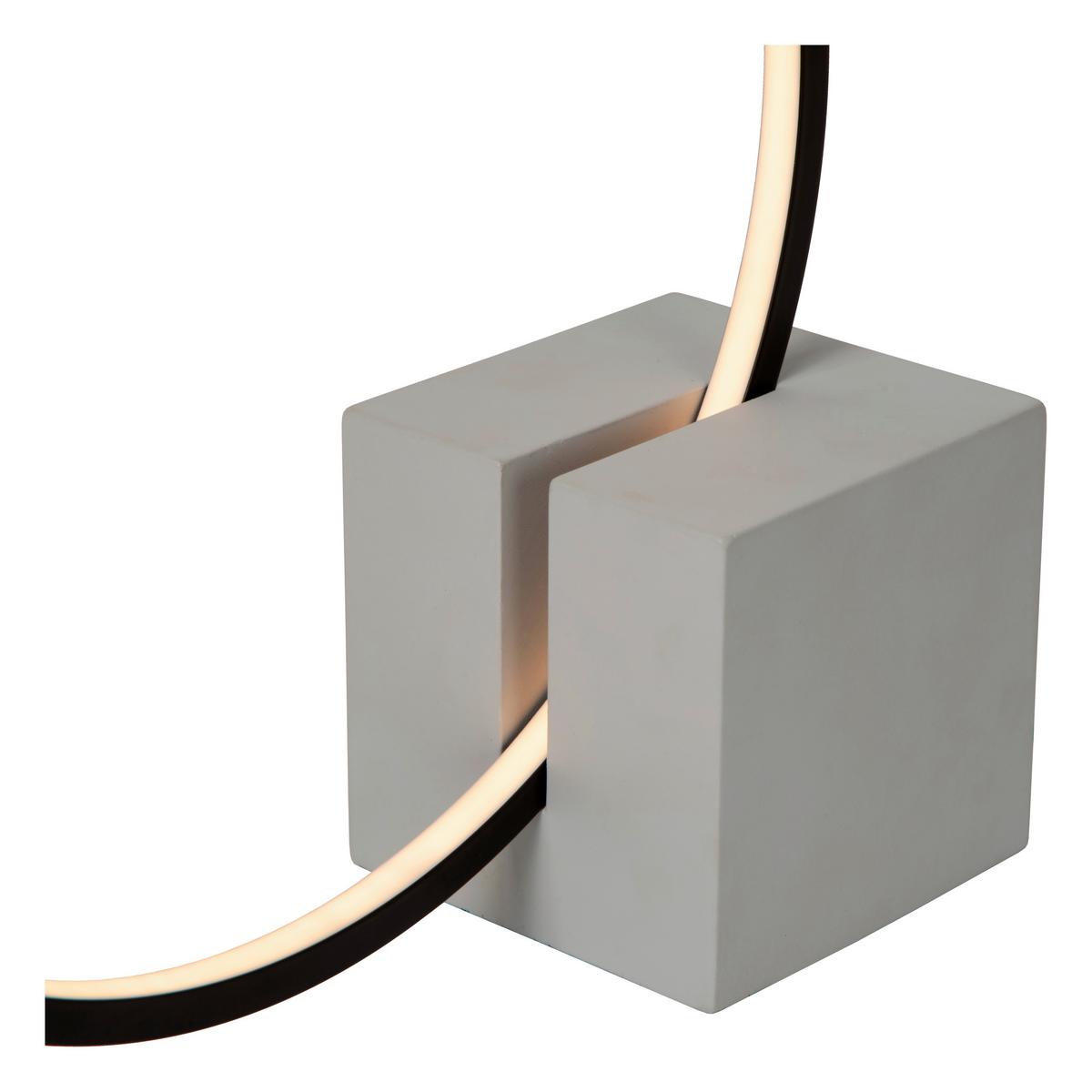 Led-tischleuchte 05555/06/30 Cirkelis - Schwarz/Grau, Konventionell, Metall (32/10/32cm) - Lucide