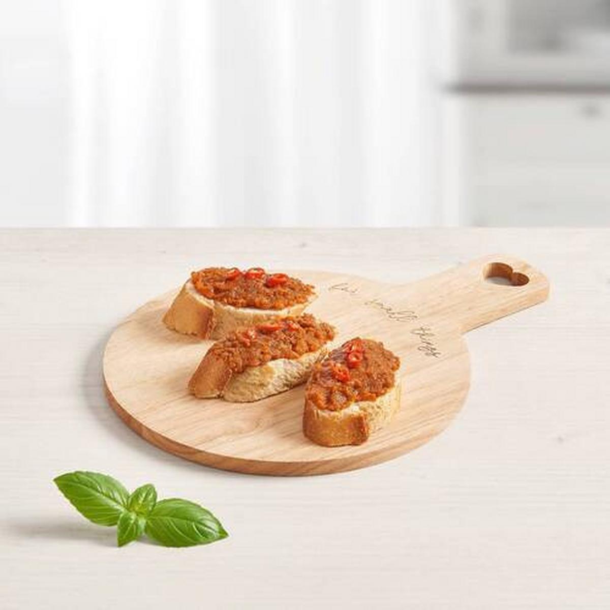 Kínálótálca Fairy Tale - natúr színű, Romantik / Landhaus, fa (18cm) - Zandiara