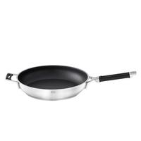 PATELNIA DO SMAŻENIA 91973 RÖSLE - kolor stalowy/czarny, Basics, metal (32cm) - Rösle