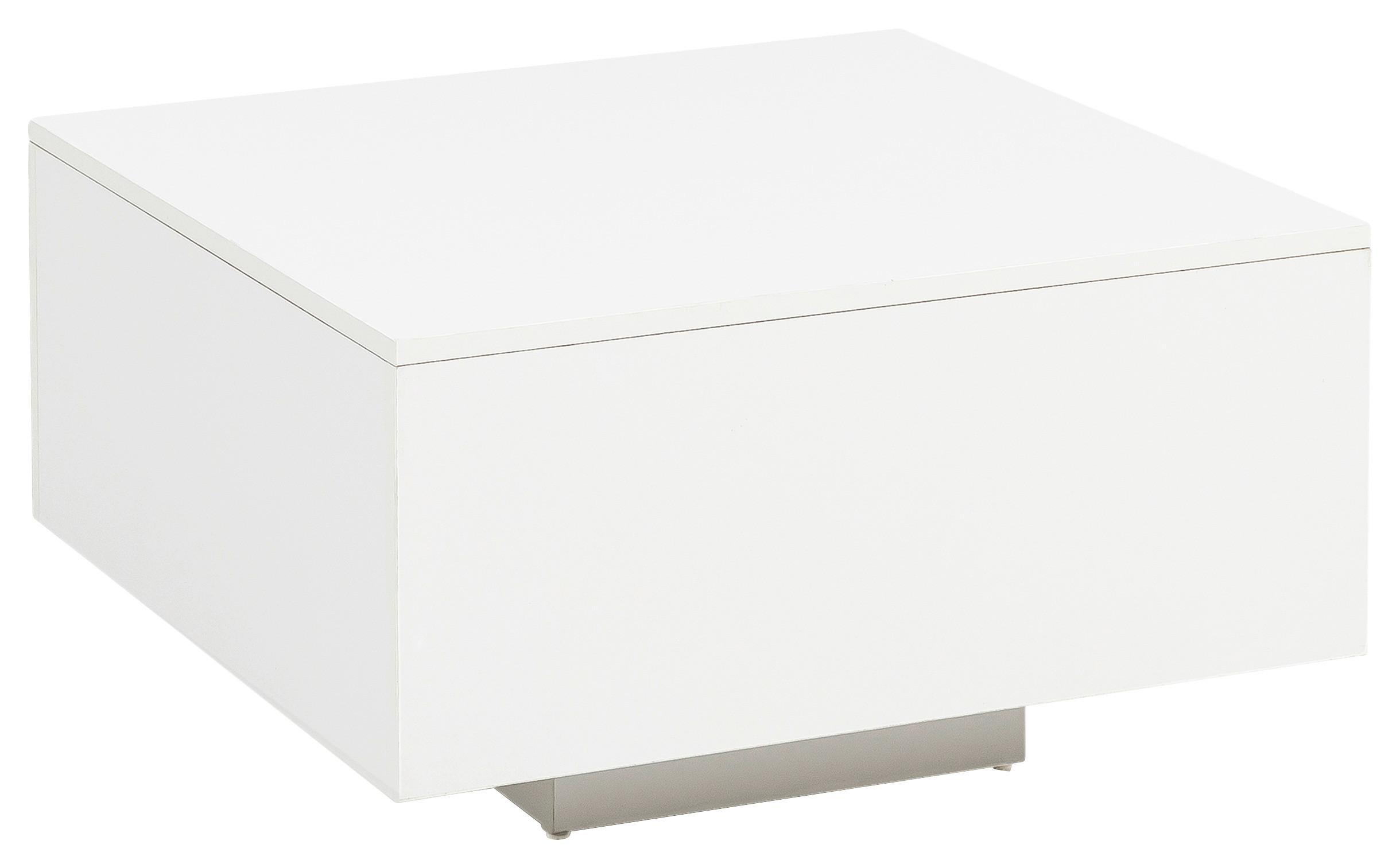 Klubska Miza Couchtisch - bela, Moderno, leseni material (60/60/35,5cm) - MID.YOU