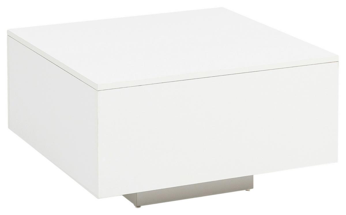 Klubska Miza Couchtisch - bela, Moderno, leseni material (60/60/35,5cm) - MID.YOU