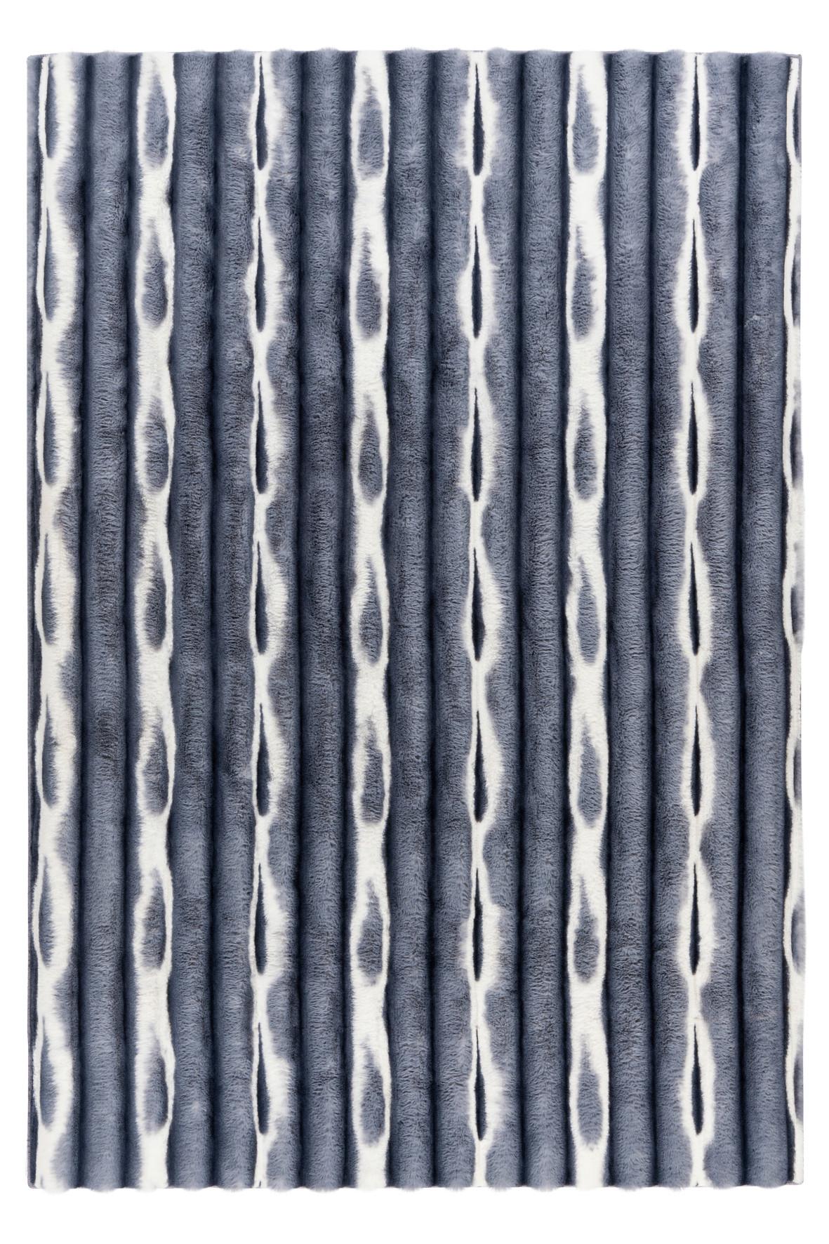 HOCHFLORTEPPICH MY WAVES 305 - Blau, Basics, Textil (40/60cm)