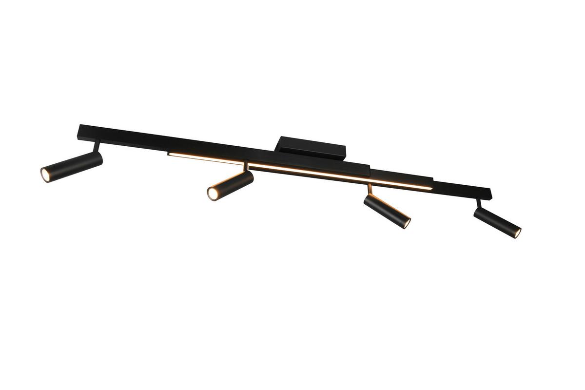 LED-Strahler Zeno Schwarz max. 12 Watt - Schwarz, Basics, Metall (133/23/8,5cm) - Trio Leuchten