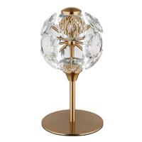 Led Stolna Svjetiljka Virina - prozirno/zlatne boje, Konvencionalno, staklo/metal (15/26,5cm) - Globo