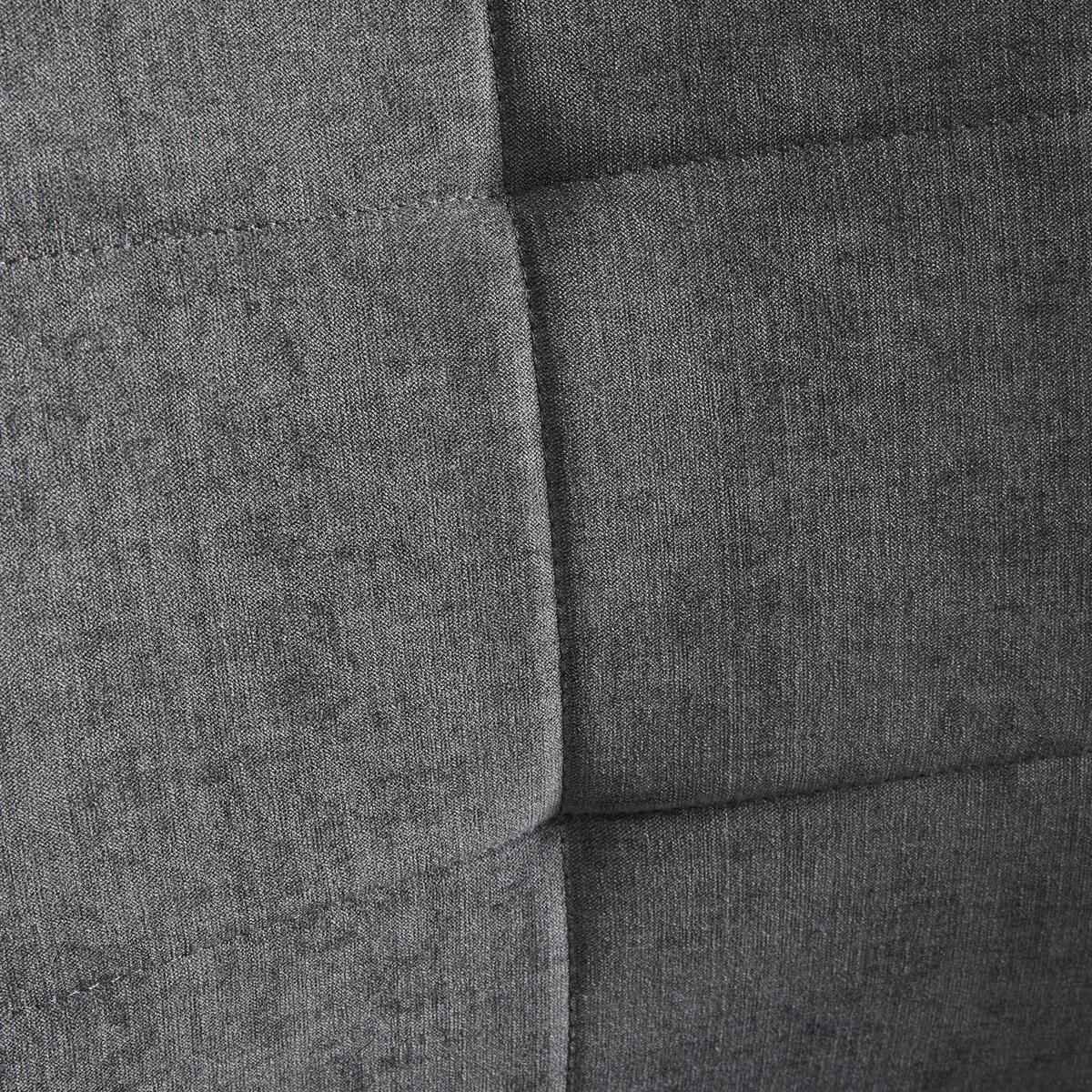 Schwingstuhl Lucie Grau Webstoff Gepolstert - Chromfarben/Grau, MODERN, Holz/Textil (42,5/98/45cm) - Bessagi Home