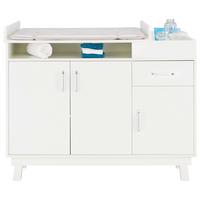 Wickelkommode Weiß - Weiß, MODERN, Holz (117/100/75/40cm) - Premium Living