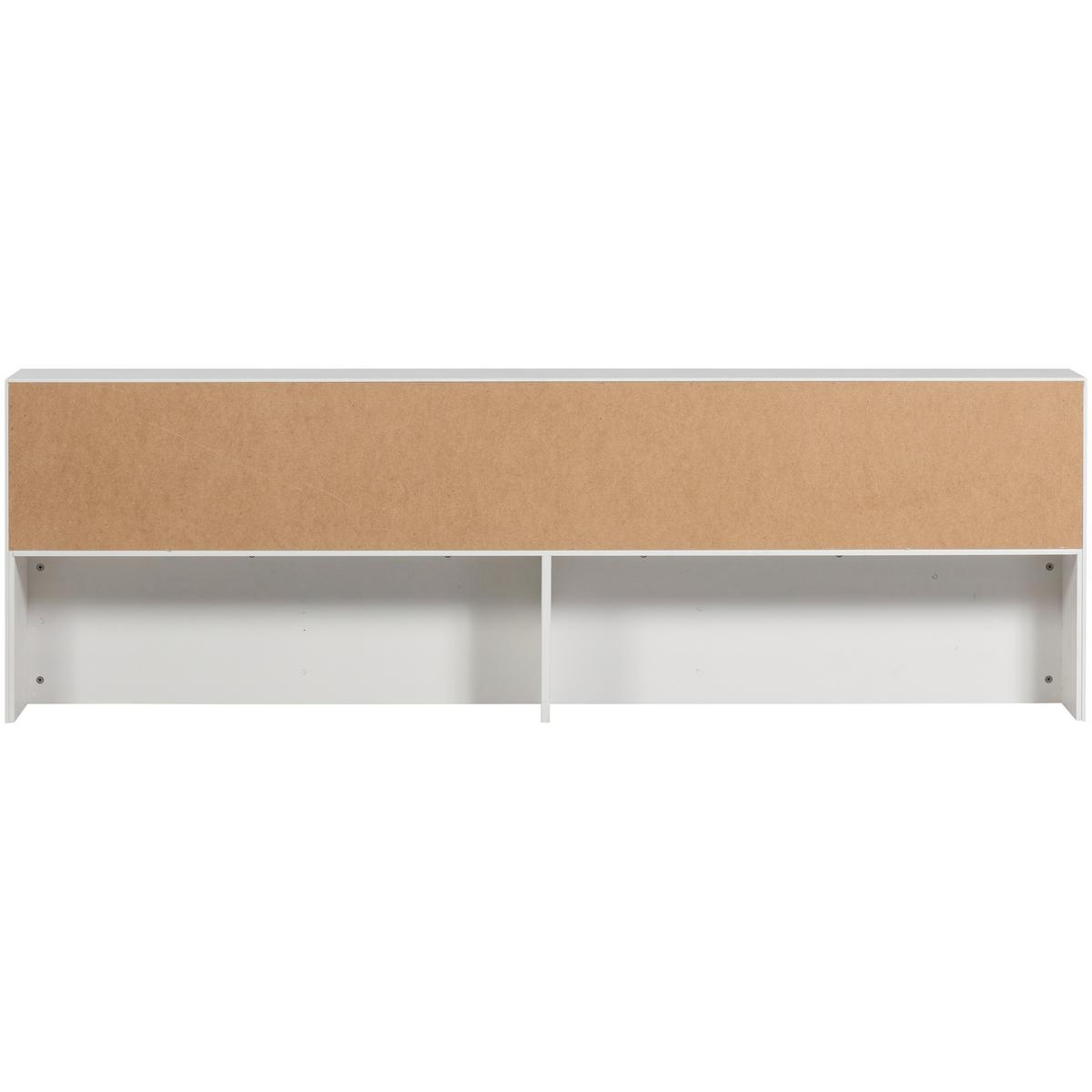 Bodenbett Carter Weiß ca. 90x200 cm - Weiß, Basics, Holz (90/200cm) - MID.YOU