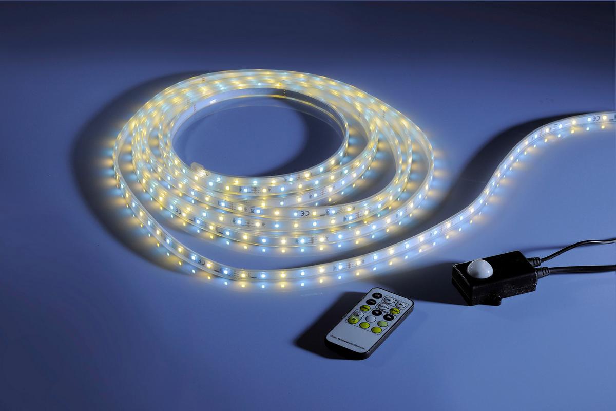 TAŚMA LED 81207-00 TEANIA - biały/przezroczysty, Design, tworzywo sztuczne/metal (500/1,5/0,5cm) - P & B