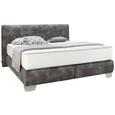 Boxspringbett in Anthrazit ca. 160x200cm - Anthrazit, KONVENTIONELL, Textil (160/200cm) - Premium Living Boxspringbett in Anthrazit ca. 160x200cm - Anthrazit, KONVENTIONELL, Textil (160/200cm) - Premium Living