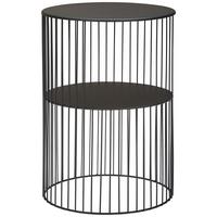 STOLIK BOCZNY MARIO - czarny, Trend, metal (39/39/55cm) - Landscape