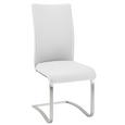 Nihajni Stol Arco I - bela/nerjaveče jeklo, Moderno, kovina/tekstil (52/103/43cm) - Premium Living