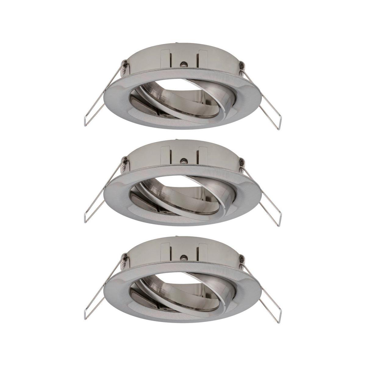 Deckenleuchte Choose! Spot Set max. 10 Watt, 3-teilig - Alufarben, Basics, Metall (8,4cm) - Paulmann