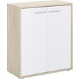 Kommode in Sonoma/Weiß - Weiß/Sonoma Eiche, Holzwerkstoff (60/70/30cm) - MÖMAX modern living