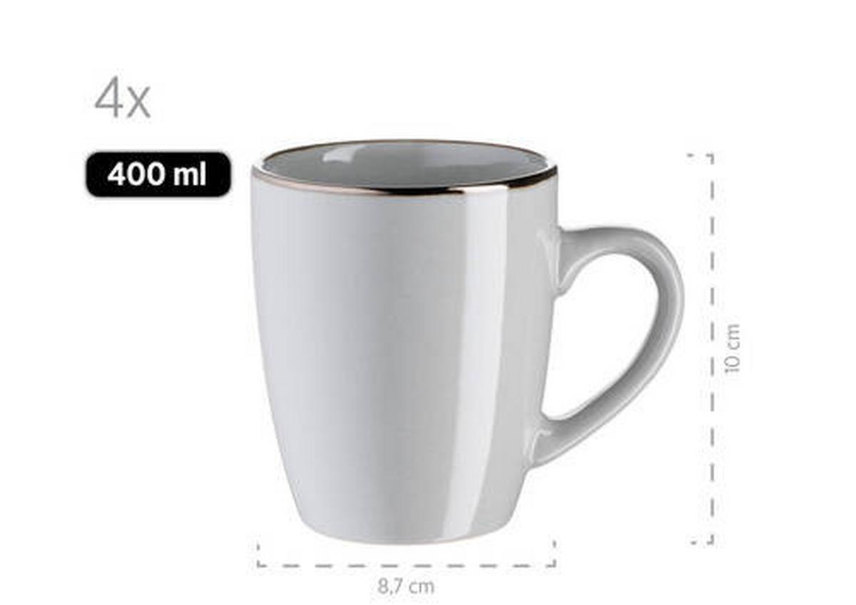 KOMBISERVICE 931627 POSTSICHER GRAU - Grau, Basics, Keramik (34/31,5/32cm) - Mäser