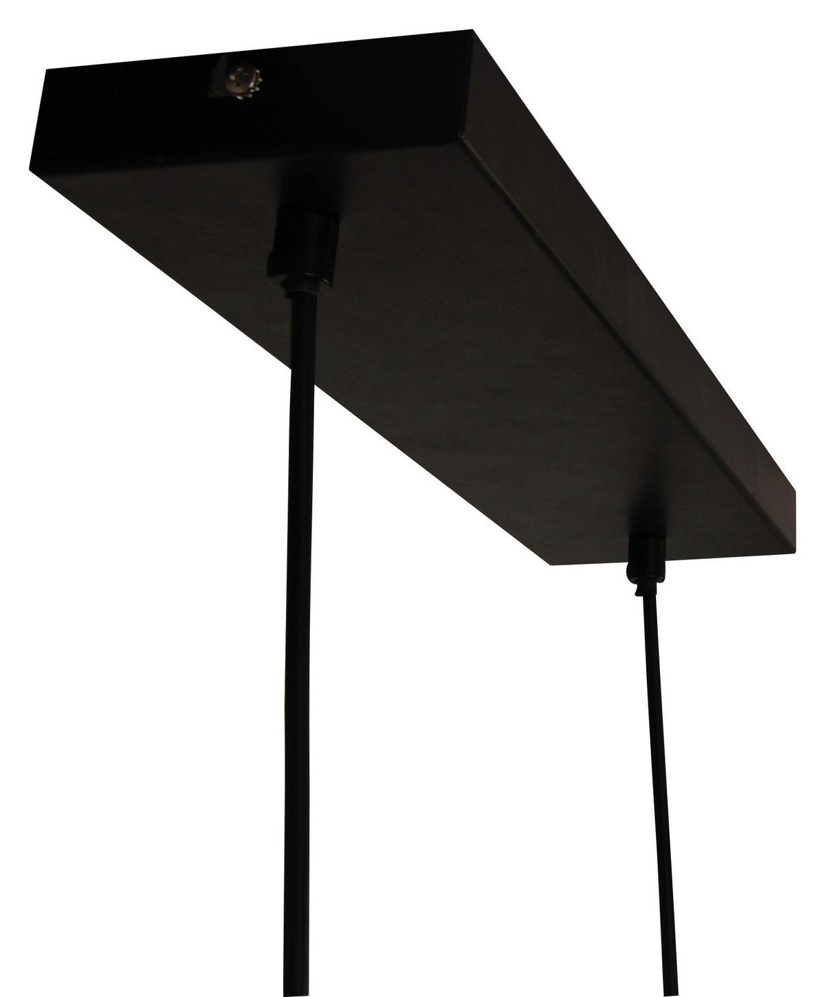 LAMPA WISZĄCA ISCHGL - kolor naturalny/czarny, Trend, metal/drewno (90/15/150cm)