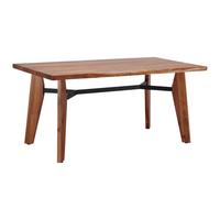 STÓŁ DO JADALNI JASPER - kolor akacjowy/czarny, Modern, metal/drewno (160/90/75cm) - Bessagi Home