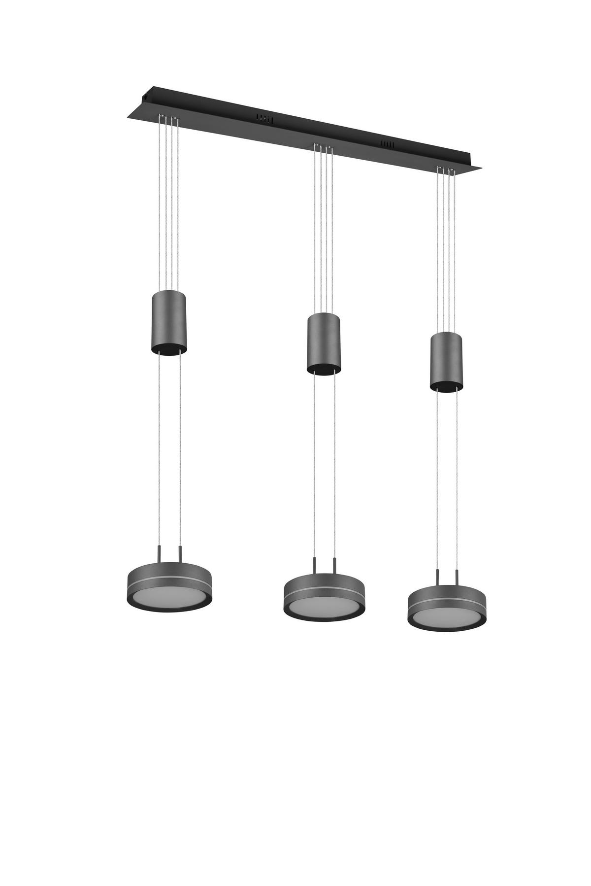 LAMPA WISZĄCA LED 326510342 FRANKLIN - antracytowy/biały, Lifestyle, tworzywo sztuczne/metal (85/14/180cm) - Trio Leuchten