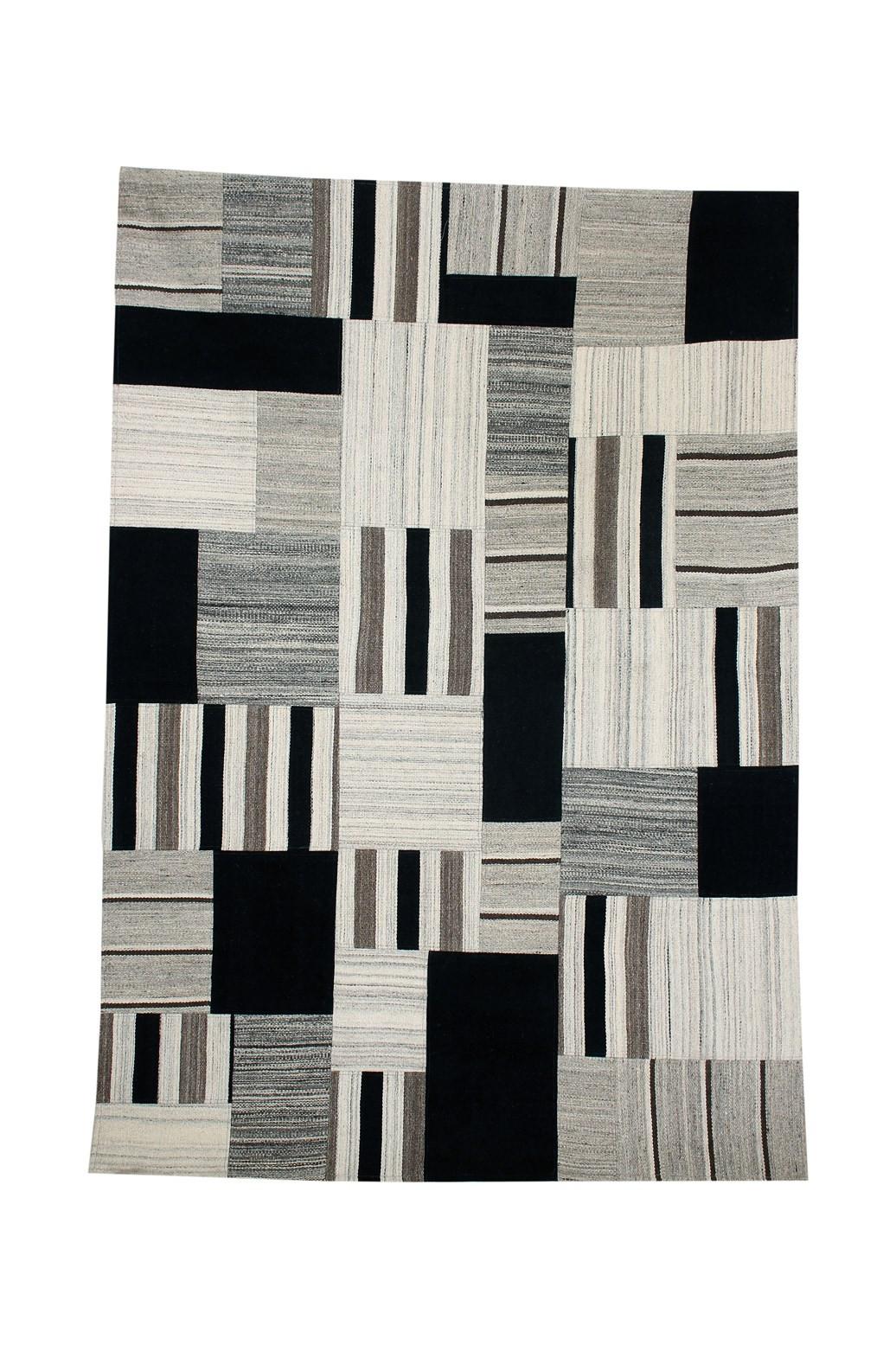 Flachwebeteppich Radical 320 Grau/multi 120x170 - Multicolor/Grau, Basics, Textil (120/170cm) - Kayoom