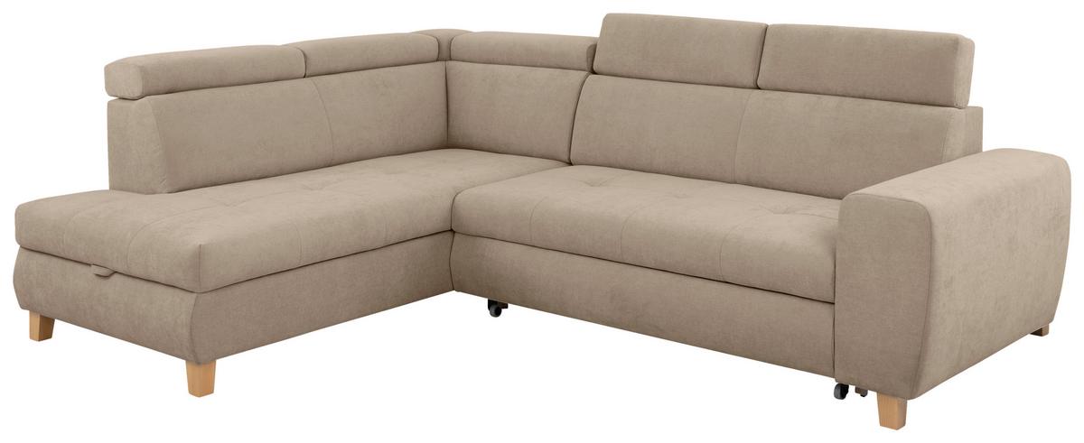 Kutna Garnitura Lugo - sivo-bež, Moderno, drvo/metal (205/98/266cm) - Modern Living
