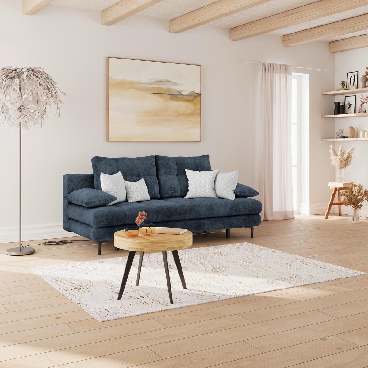 Trosjed Perla - tamno plava/crna, Konvencionalno, tekstil/metal (203/94/96cm)