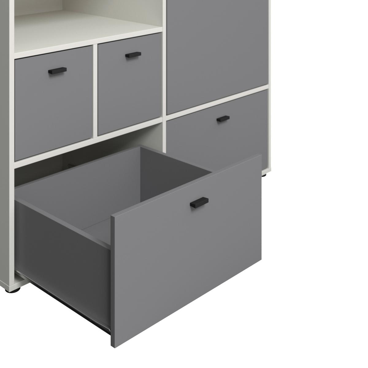 Kleiderschrank Framo 2 Kaschmirfarben/Anthrazit - Kaschmir/Anthrazit, KONVENTIONELL (120,2/210,6/58cm) - Mömax