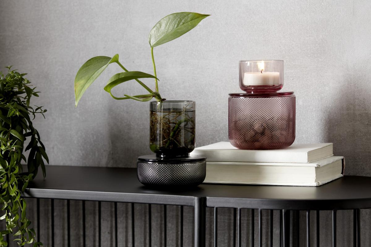 Posuda Dekorativna Smoked - siva, staklo (10/13cm) - Modern Living